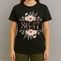 Subtle Anti Trump 8647 Flower Floral Boho President Liberal T-Shirt thumb 4