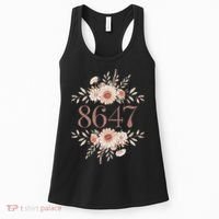 Subtle Anti Trump 8647 Flower Floral Boho President Liberal Women's Tank Top thumb 0