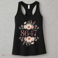 Subtle Anti Trump 8647 Flower Floral Boho President Liberal Women's Tank Top thumb 3