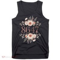 Subtle Anti Trump 8647 Flower Floral Boho President Liberal Tank Top thumb 0