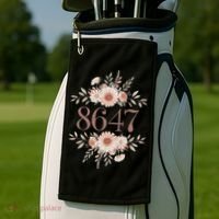 Subtle Anti Trump 8647 Flower Floral Boho President Liberal Golf Towel thumb 2