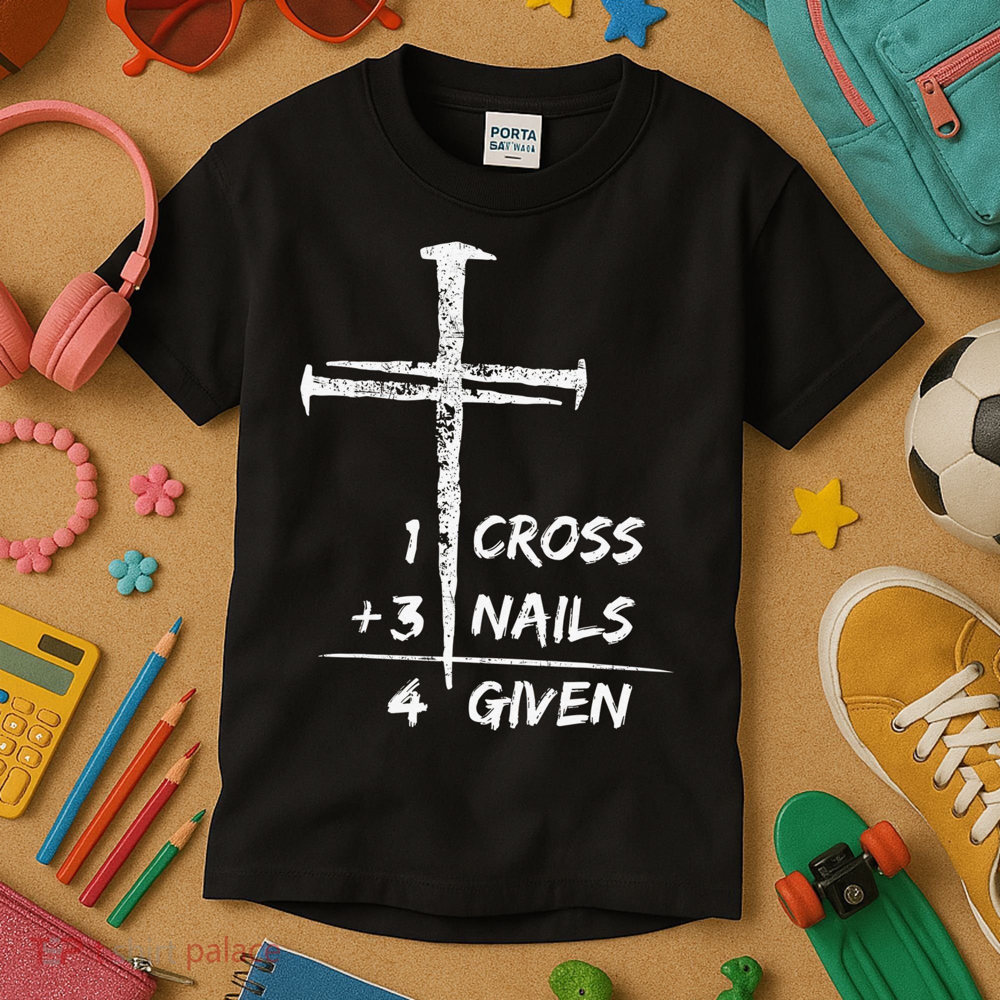 Spoiler Alert Tomb Was Empty Easter Religious Christian Gift Kids T-Shirt