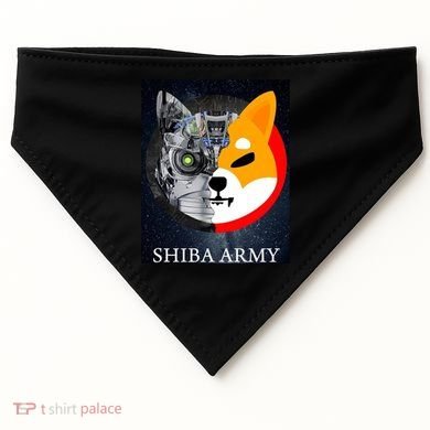 Shiba Army Terminator Dog Crypto Currency Meme USA-Made Doggie Bandana