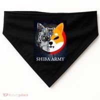 Shiba Army Terminator Dog Crypto Currency Meme USA-Made Doggie Bandana thumb 0