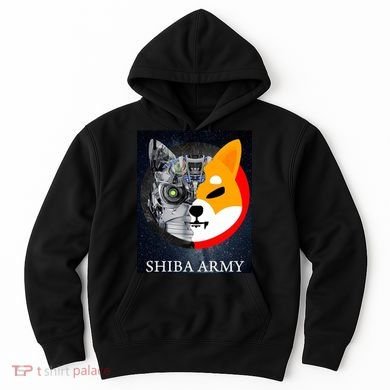 Shiba Army Terminator Dog Crypto Currency Meme Hoodie