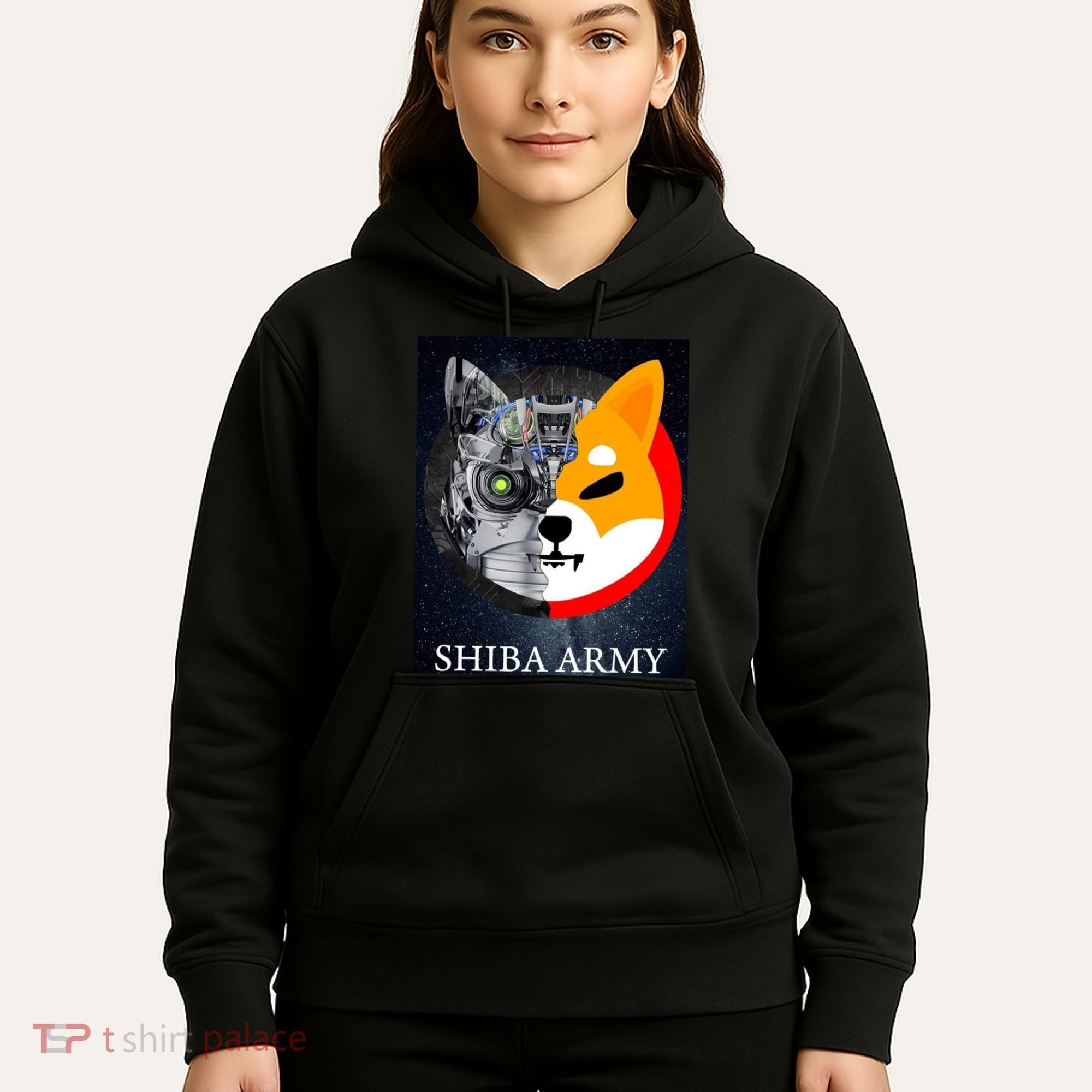 Shiba Army Terminator Dog Crypto Currency Meme Hoodie