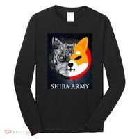 Shiba Army Terminator Dog Crypto Currency Meme Long Sleeve Shirt thumb 0