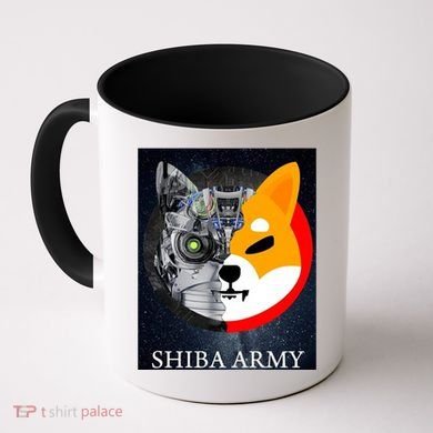 Shiba Army Terminator Dog Crypto Currency Meme Coffee Mug