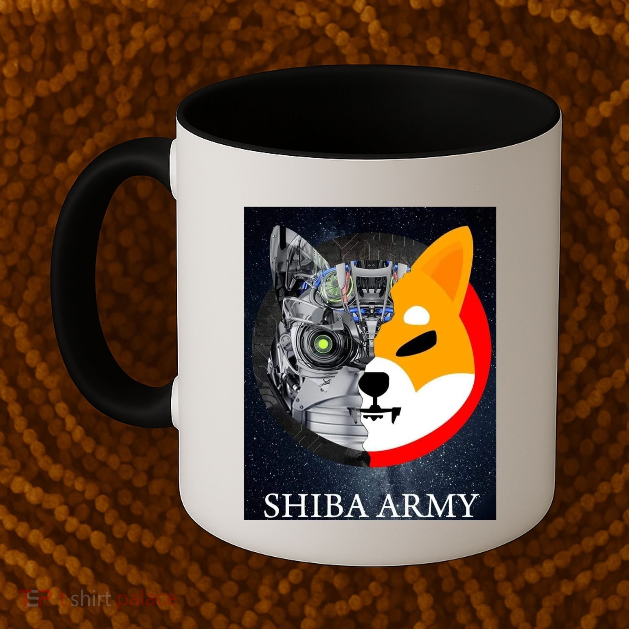 Shiba Army Terminator Dog Crypto Currency Meme Coffee Mug