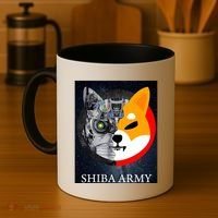 Shiba Army Terminator Dog Crypto Currency Meme Coffee Mug thumb 4
