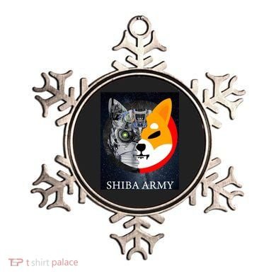 Shiba Army Terminator Dog Crypto Currency Meme Ornament