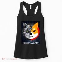 Shiba Army Terminator Dog Crypto Currency Meme Women's Tank Top thumb 0