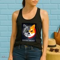 Shiba Army Terminator Dog Crypto Currency Meme Women's Tank Top thumb 2