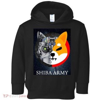 Shiba Army Terminator Dog Crypto Currency Meme Toddler Hoodie