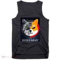 Shiba Army Terminator Dog Crypto Currency Meme Tank Top thumb 0