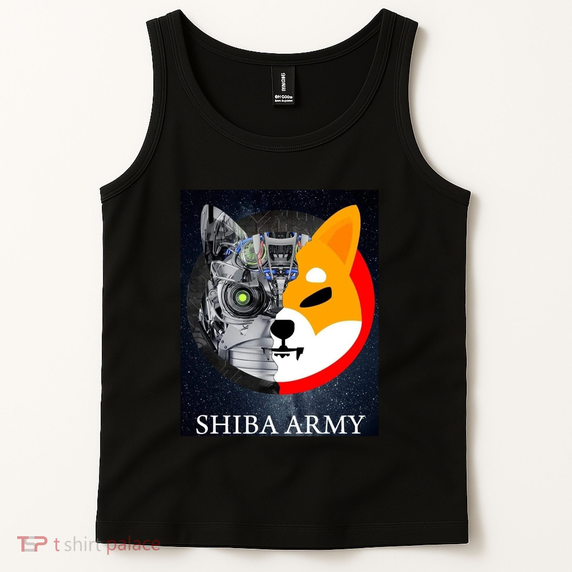 Shiba Army Terminator Dog Crypto Currency Meme Tank Top