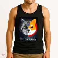 Shiba Army Terminator Dog Crypto Currency Meme Tank Top thumb 3