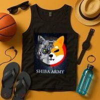 Shiba Army Terminator Dog Crypto Currency Meme Tank Top thumb 4