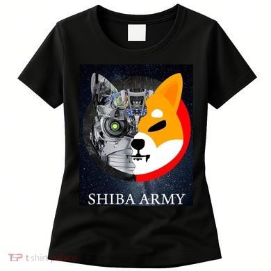 Shiba Army Terminator Dog Crypto Currency Meme Women's T-Shirt