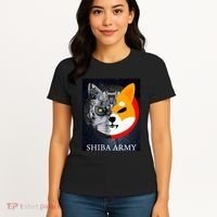 Shiba Army Terminator Dog Crypto Currency Meme Women's T-Shirt thumb 4