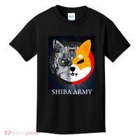 Shiba Army Terminator Dog Crypto Currency Meme Kids T-Shirt thumb 0
