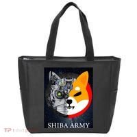 Shiba Army Terminator Dog Crypto Currency Meme Tote Bag thumb 0