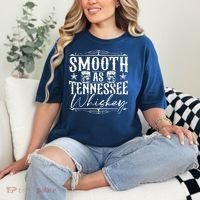 Smooth As Tennessee Whiskey Distressed Bourbon Comfort Colors T-Shirt thumb 2