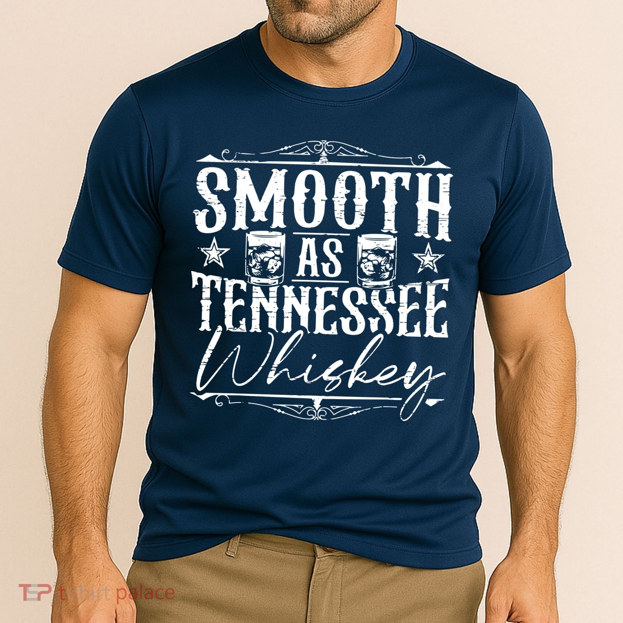 Smooth As Tennessee Whiskey Distressed Bourbon Cooling Performance Crew T-Shirt