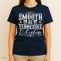Smooth As Tennessee Whiskey Distressed Bourbon T-Shirt thumb 4