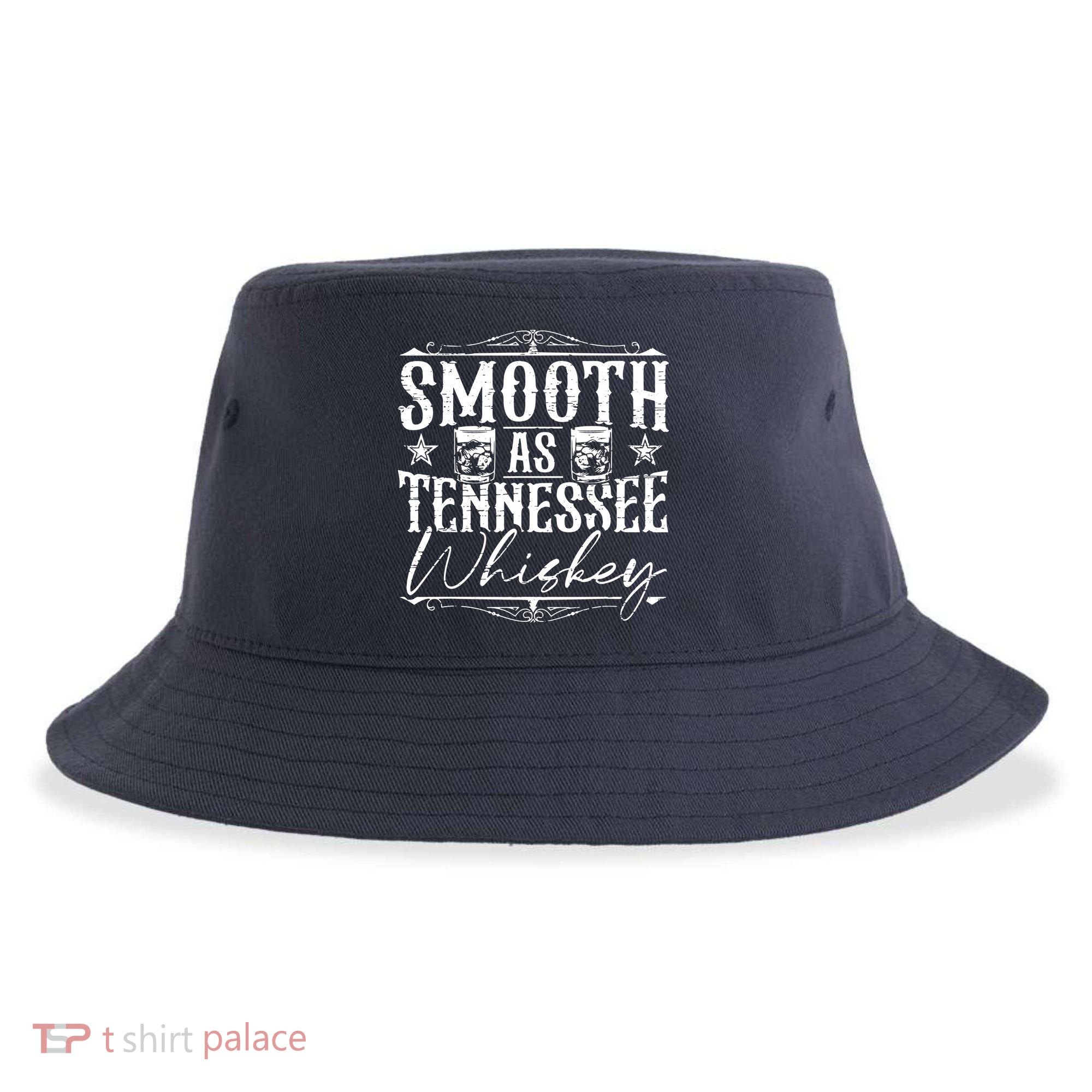 Smooth As Tennessee Whiskey Distressed Bourbon Sustainable Bucket Hat