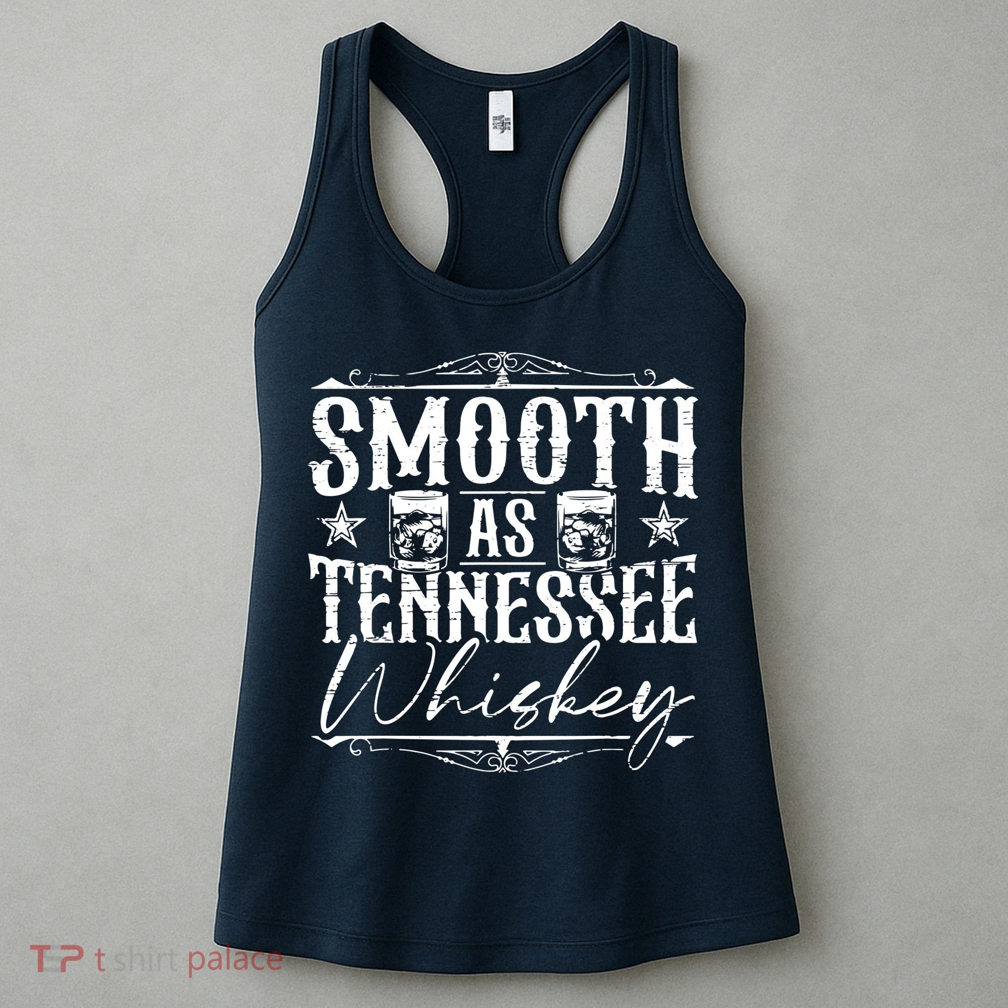 Smooth As Tennessee Whiskey Distressed Bourbon Women's Tank Top