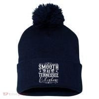 Smooth As Tennessee Whiskey Distressed Bourbon Pom Pom 12in Knit Beanie thumb 0