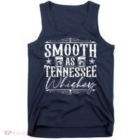 Smooth As Tennessee Whiskey Distressed Bourbon Tank Top thumb 0