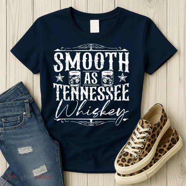 Smooth As Tennessee Whiskey Distressed Bourbon Women's T-Shirt