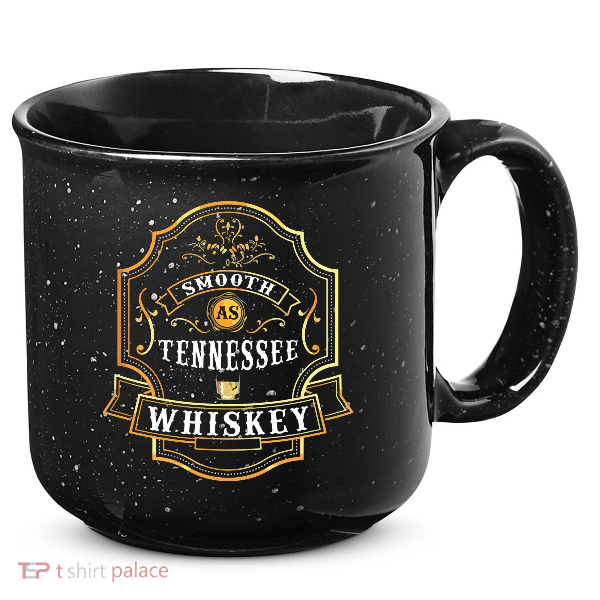 Smooth As Tennessee Whiskey Drinking Buddy Gift Idea 15oz Campfire Ceramic Mug