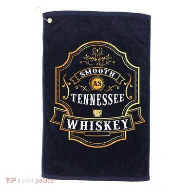 Smooth As Tennessee Whiskey Drinking Buddy Gift Idea Golf Towel