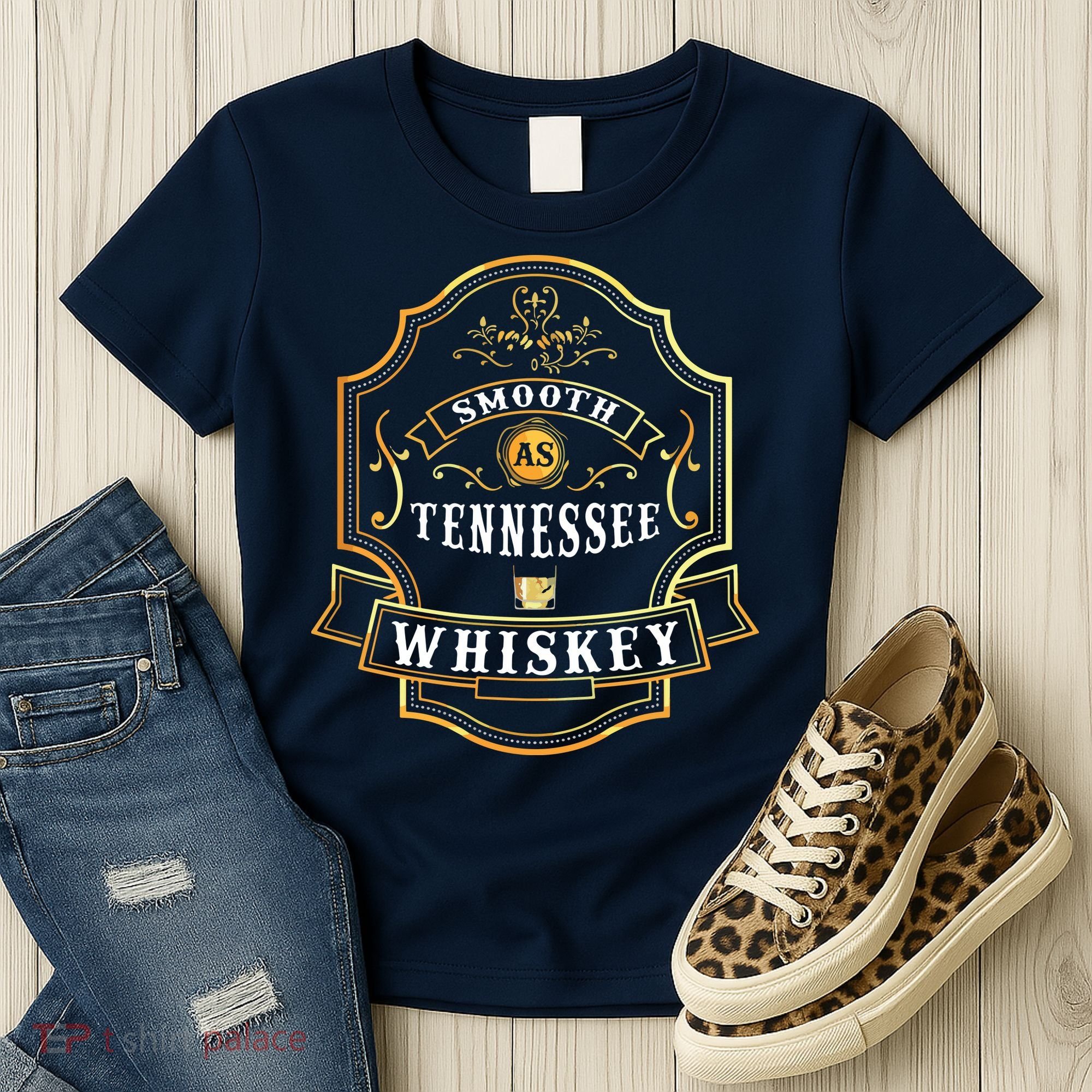 Smooth As Tennessee Whiskey Drinking Buddy Gift Idea Women's T-Shirt