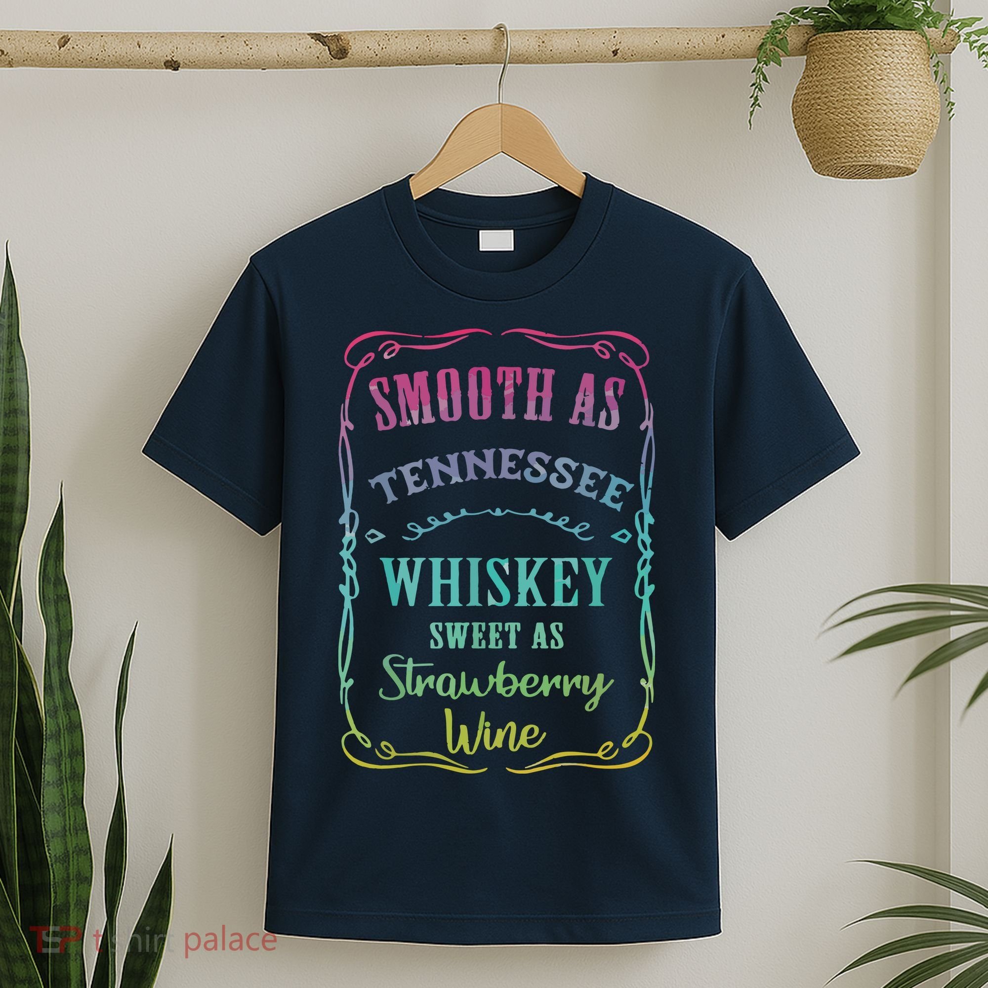 Smooth As Tennessee Whiskey Funny Humour Tee Vacation T-Shirt