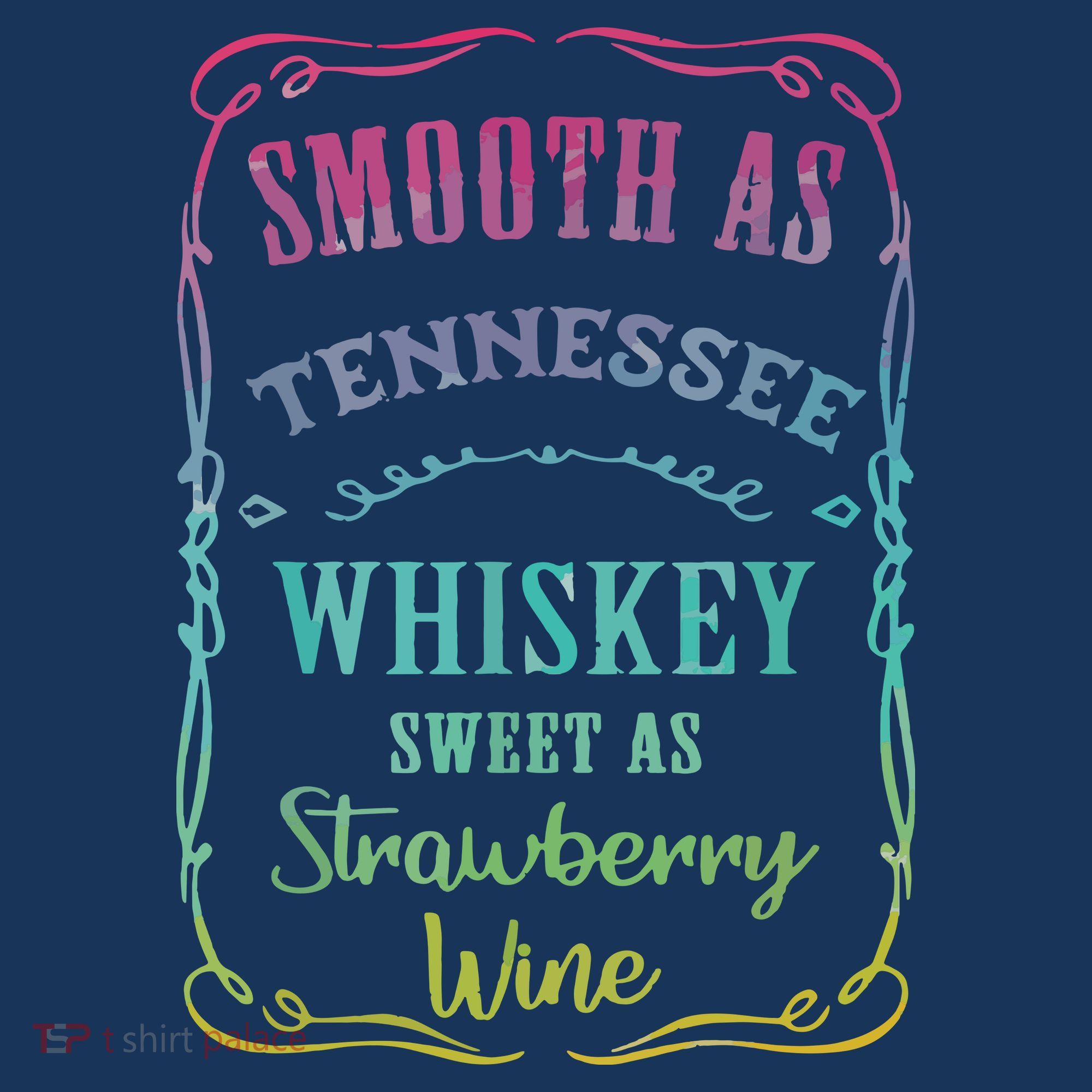 Smooth As Tennessee Whiskey Funny Humour Tee Vacation Women's Hoodie