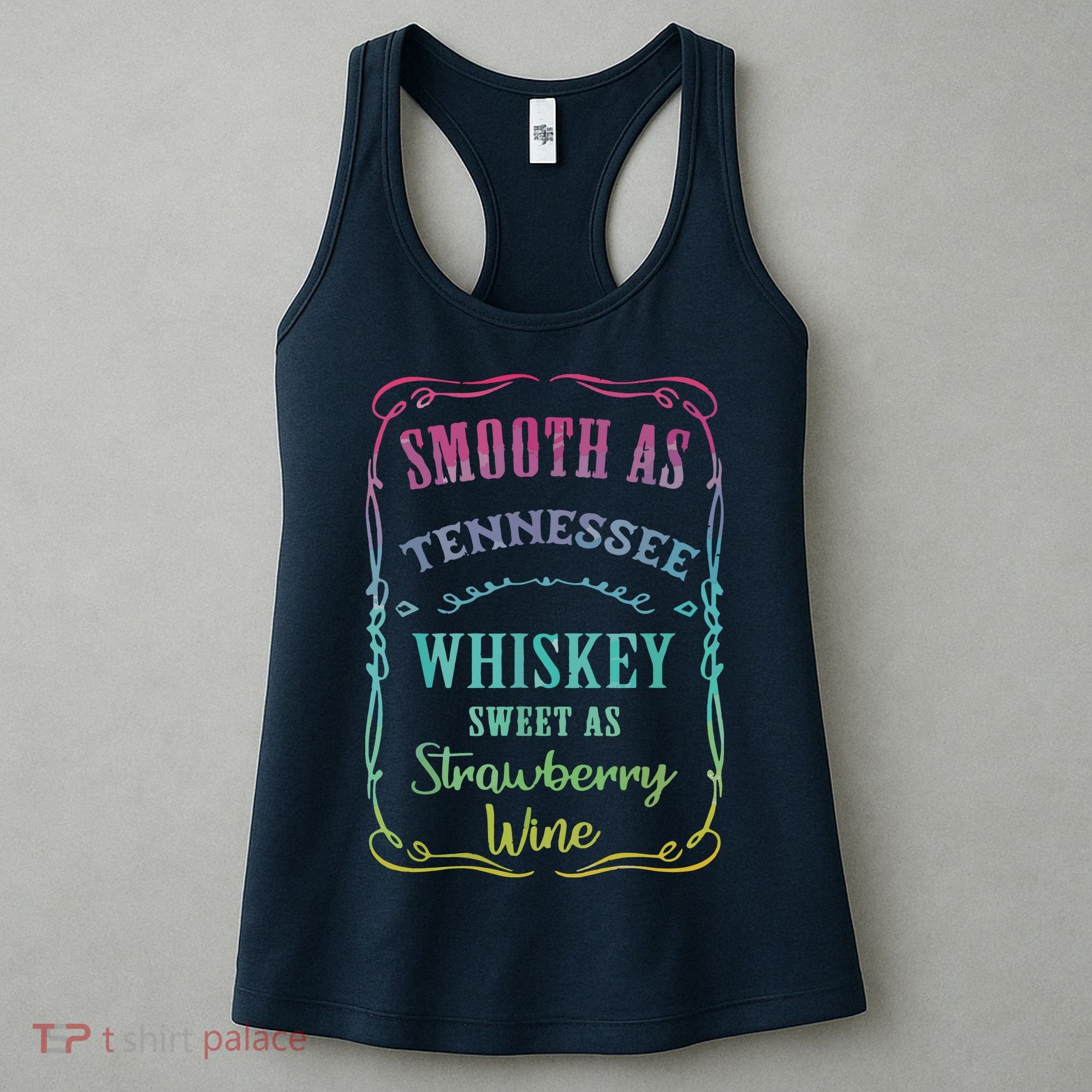 Smooth As Tennessee Whiskey Funny Humour Tee Vacation Women's Tank Top