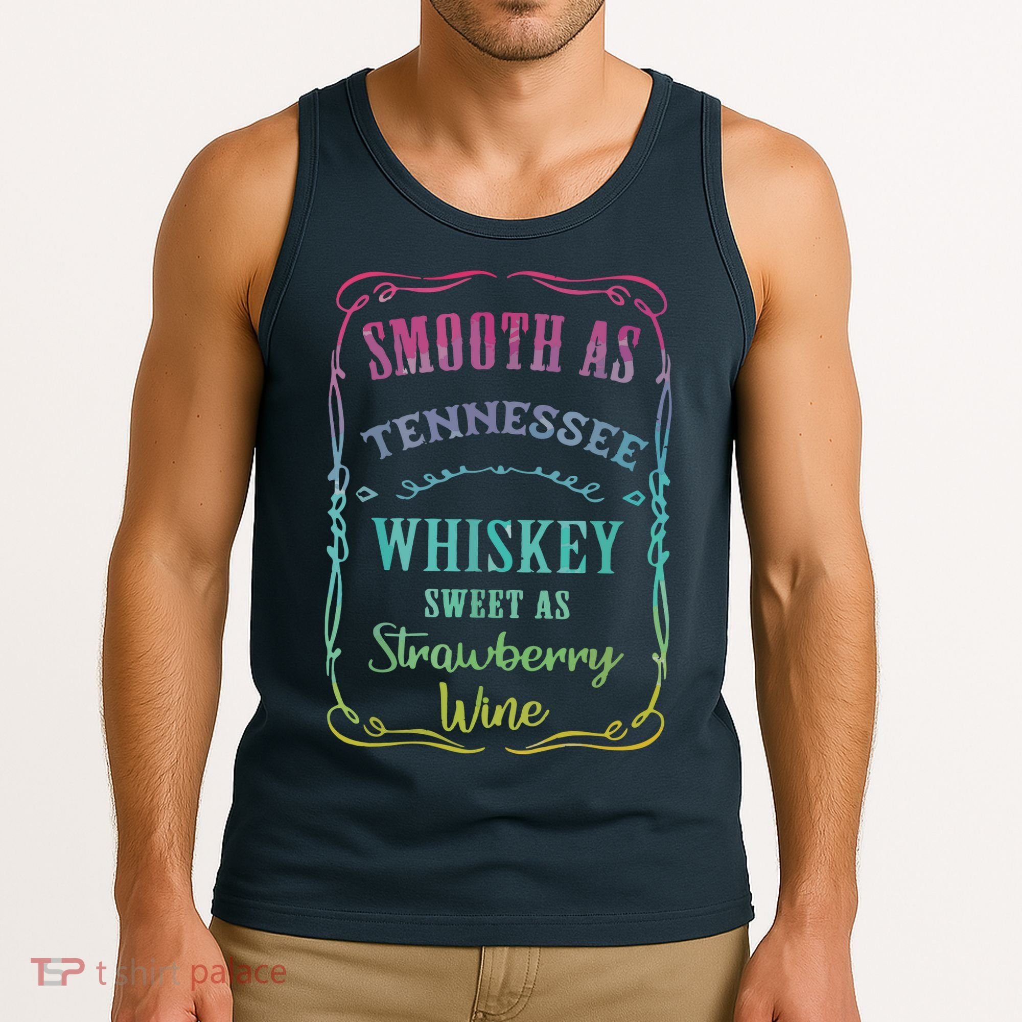 Smooth As Tennessee Whiskey Funny Humour Tee Vacation Tank Top
