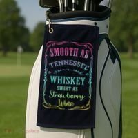 Smooth As Tennessee Whiskey Funny Humour Tee Vacation Golf Towel thumb 2