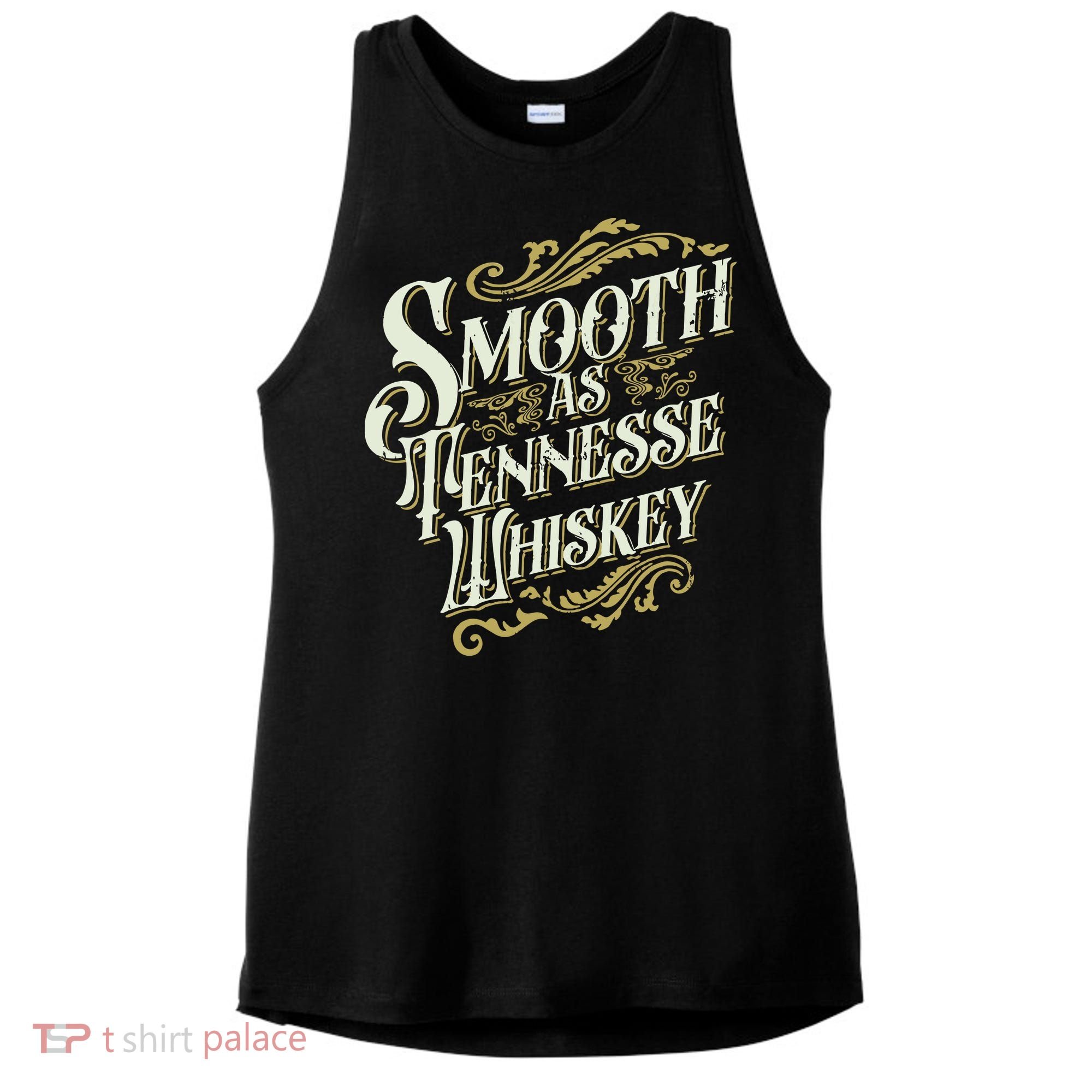 Smooth As Tennessee Whiskey Ladies PosiCharge Tri-Blend Wicking Tank