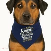 Smooth As Tennessee Whiskey USA-Made Doggie Bandana thumb 1