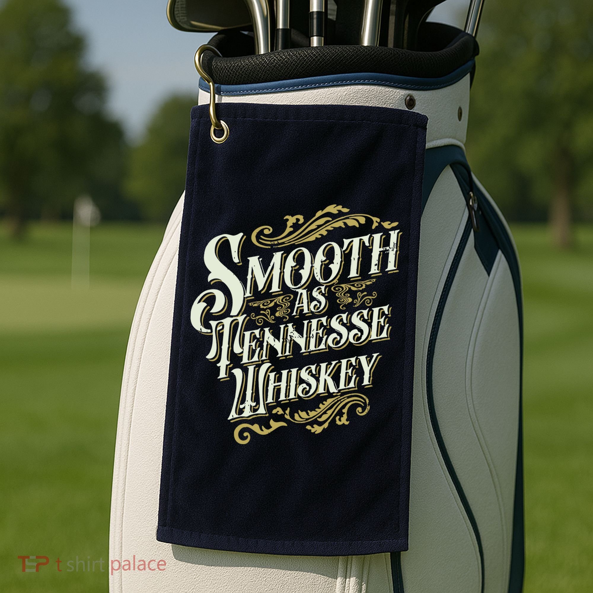 Smooth As Tennessee Whiskey Golf Towel
