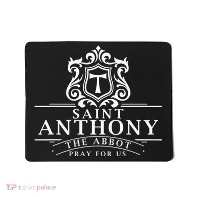 St Anthony The Abbot Great Monk Catholic Saints Skin Mousepad