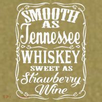 Smooth As Tennessee Whiskey Sweet As Strawberry Wine Garment-Dyed Women's Muscle Tee thumb 6