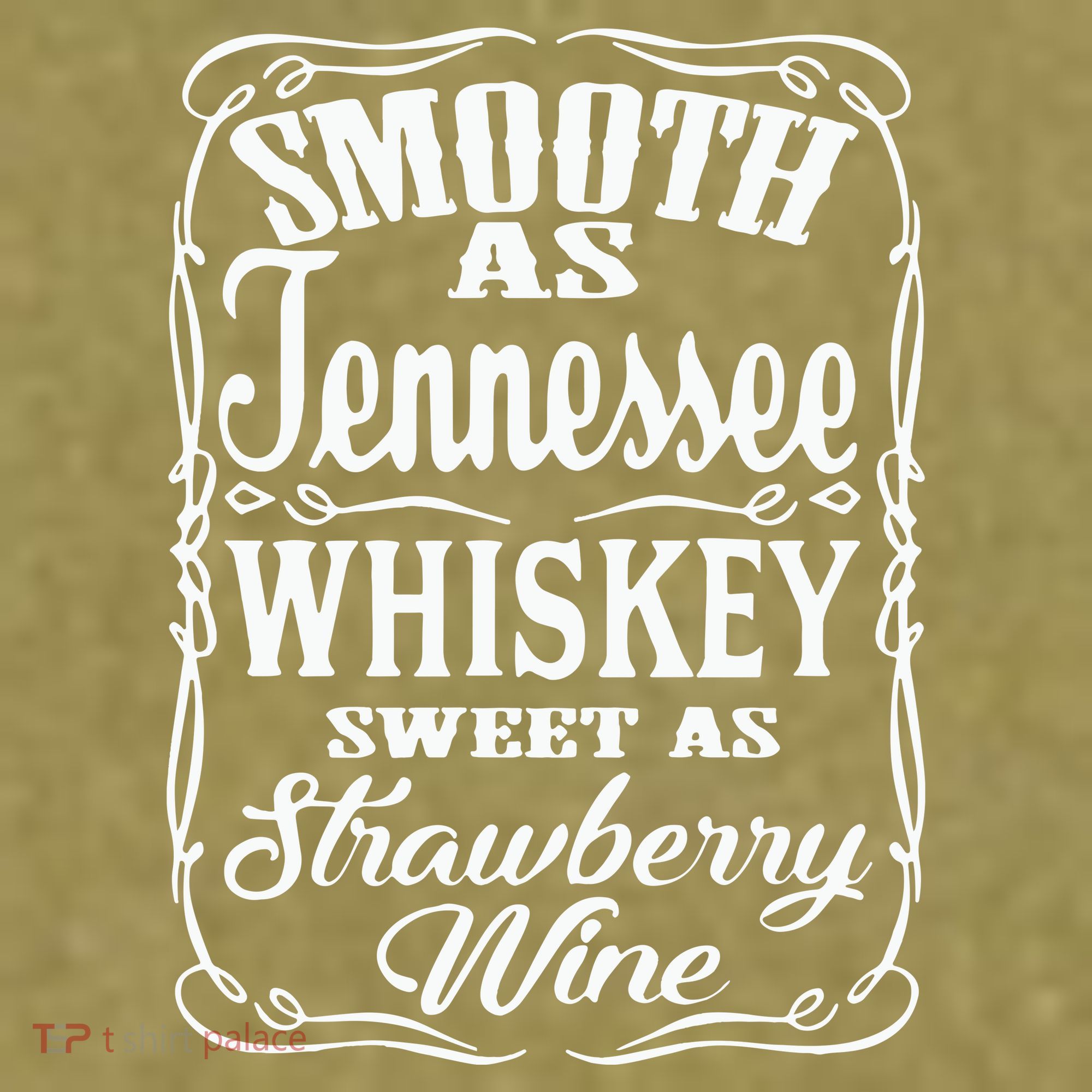 Smooth As Tennessee Whiskey Sweet As Strawberry Wine Garment-Dyed Women's Muscle Tee