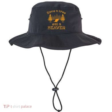 Save A Tree Eat A Beaver Funny Earth Day Bucket Hat