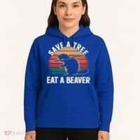 Save A Tree Eat A Beaver Cute Funny Nature Cute Gift Hoodie thumb 5